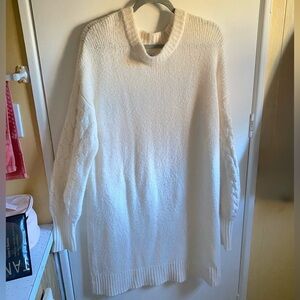 New Day Cream-Colored Sweater Dress L